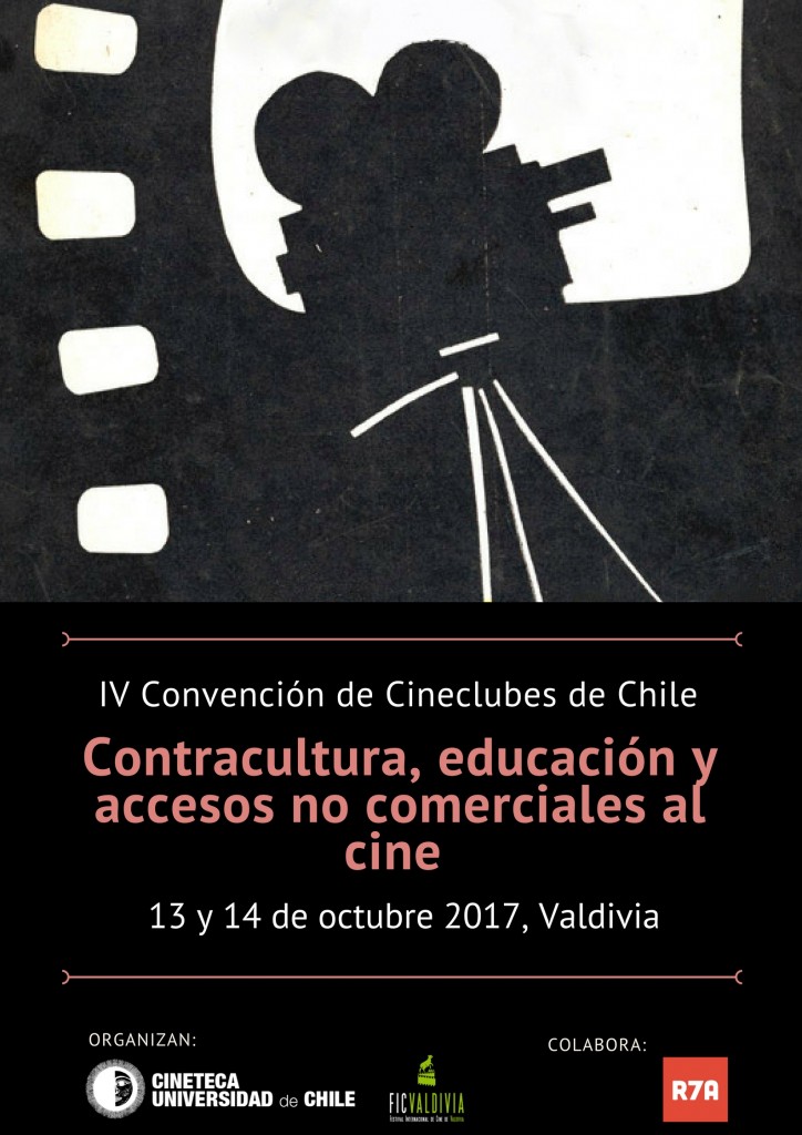 Afiche IV Convención de Cineclubes de Chile, 2017.